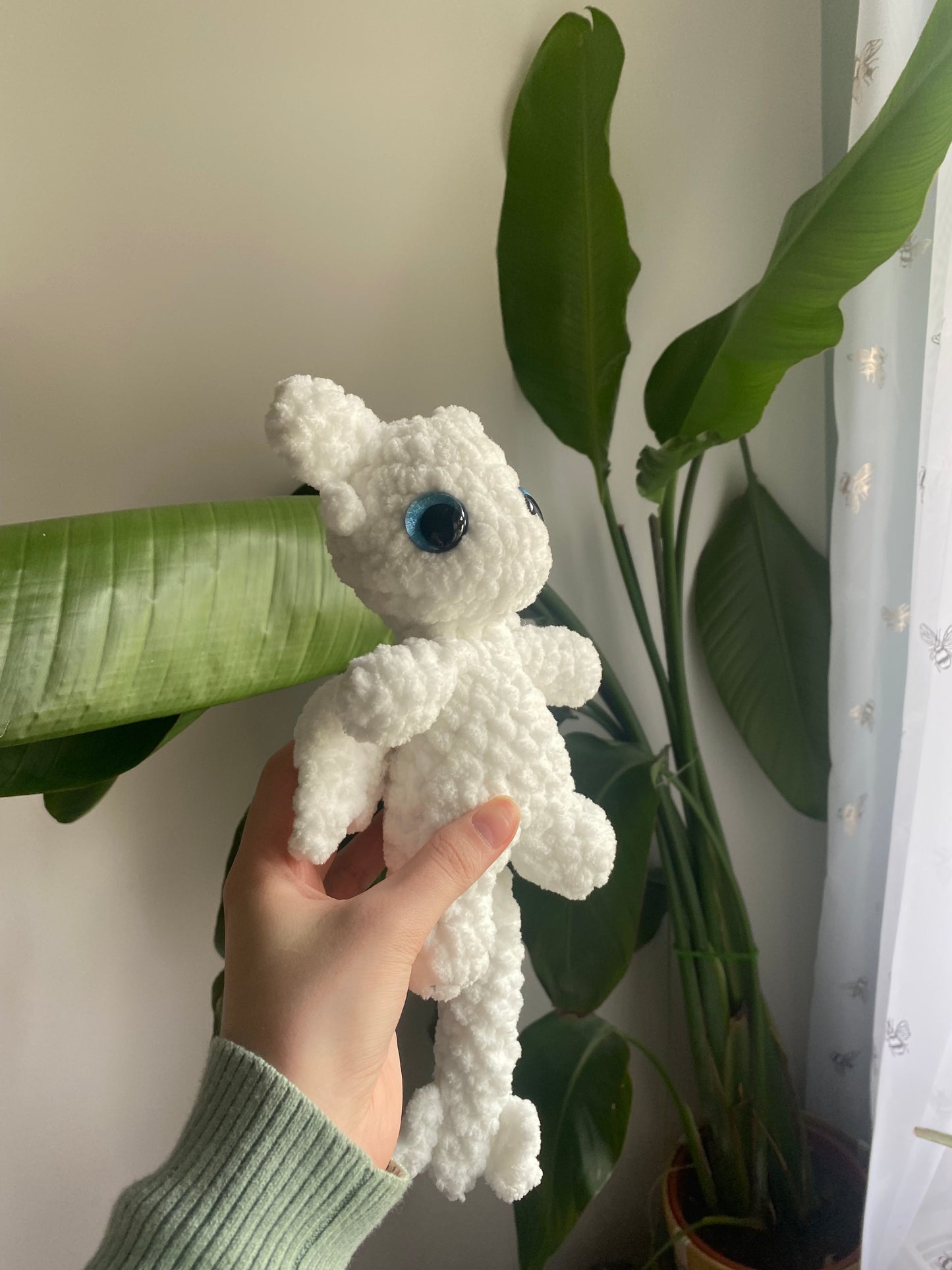 Mini Light Fury Crochet Plushie Dragon