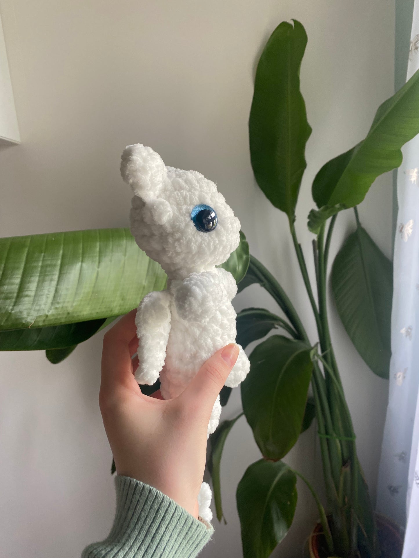 Mini Light Fury Crochet Plushie Dragon