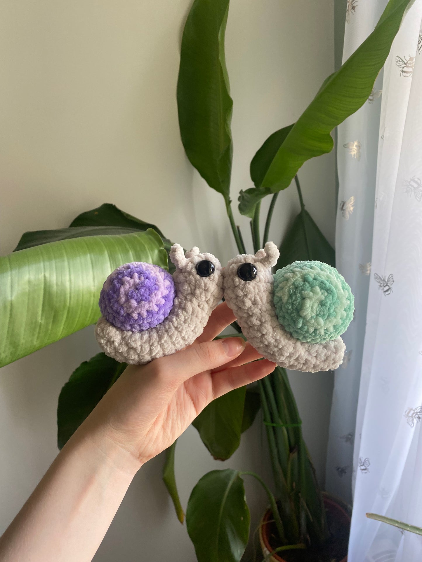 Crochet Snail Amigurumi Bugling Plushie