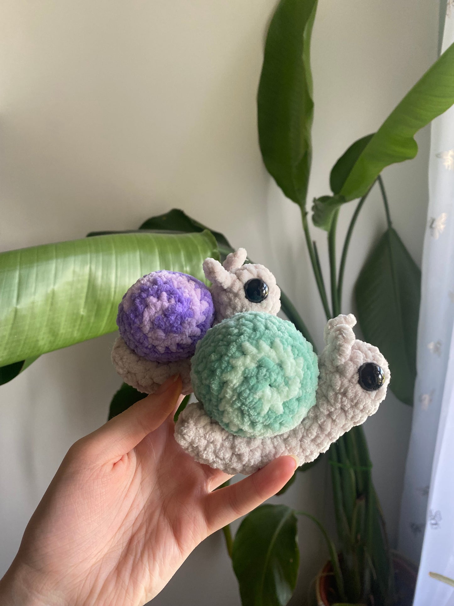 Crochet Snail Amigurumi Bugling Plushie