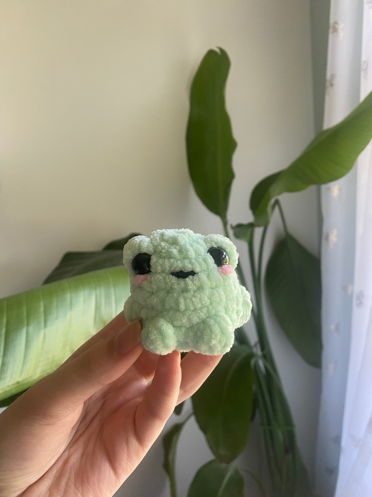 Crochet Mini Pocket Frog Amigurumi Plushie