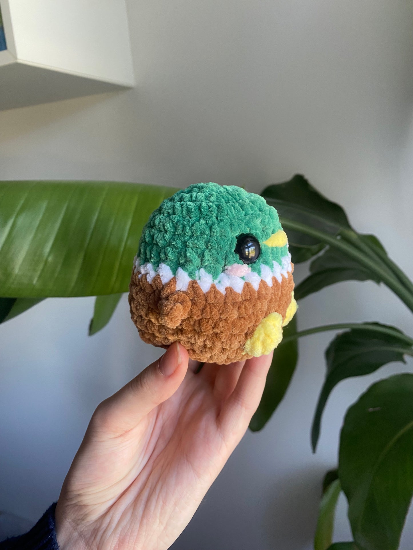 Crochet Mallard Duck Chubby Amigurumi Plushie