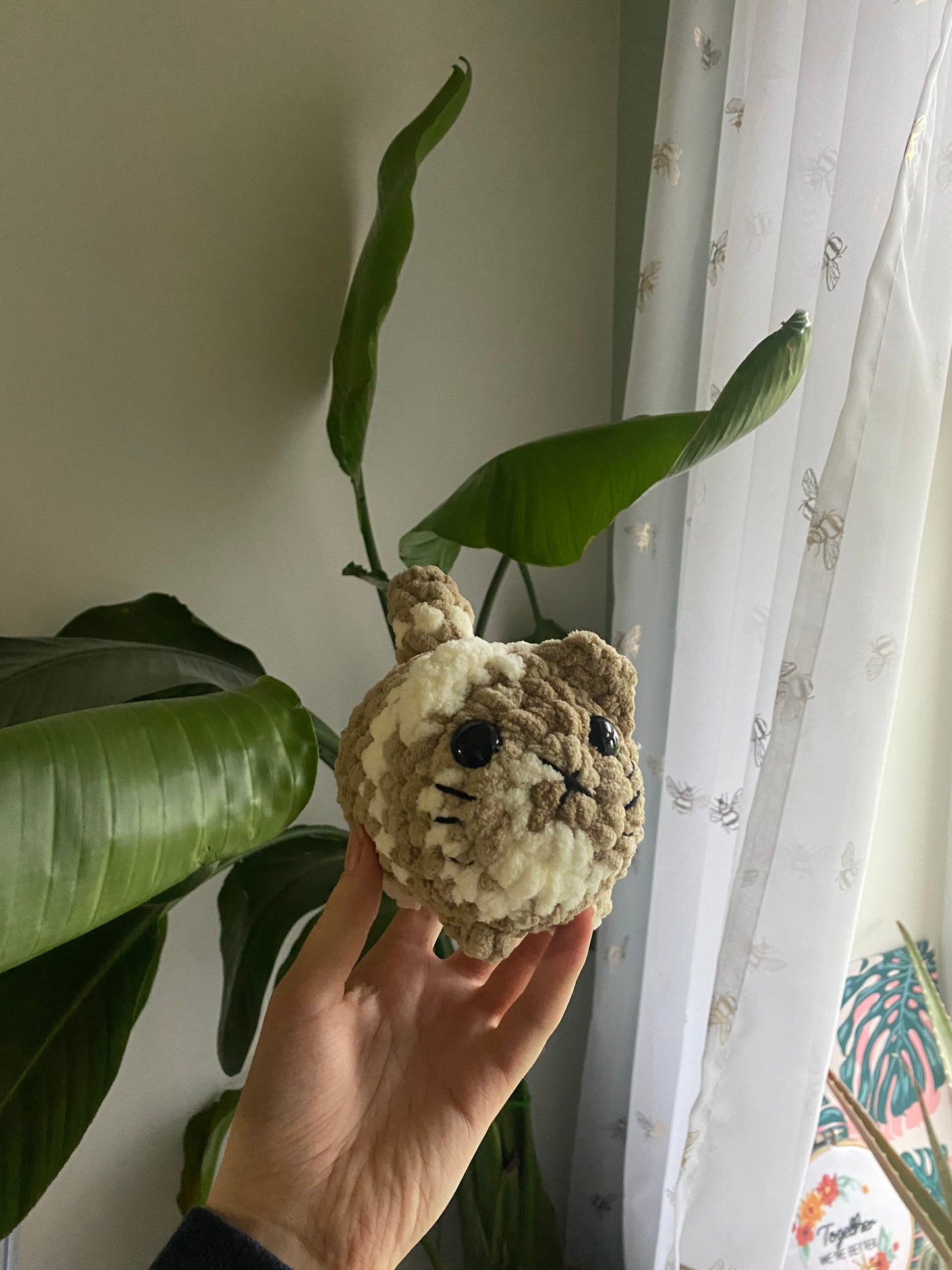 Crochet Amigurumi Loaf Cat Plushie (mini size)