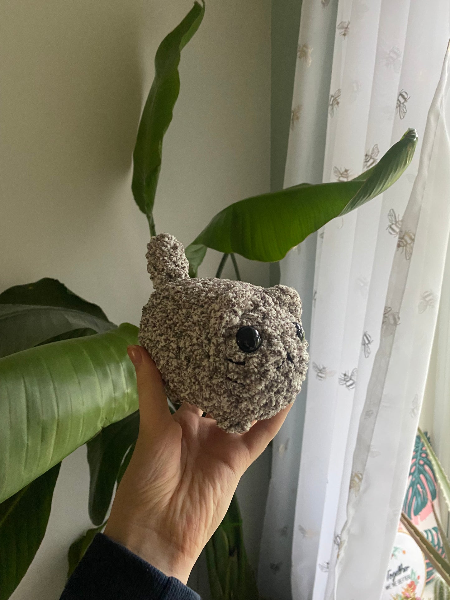 Crochet Amigurumi Loaf Cat Plushie (mini size)