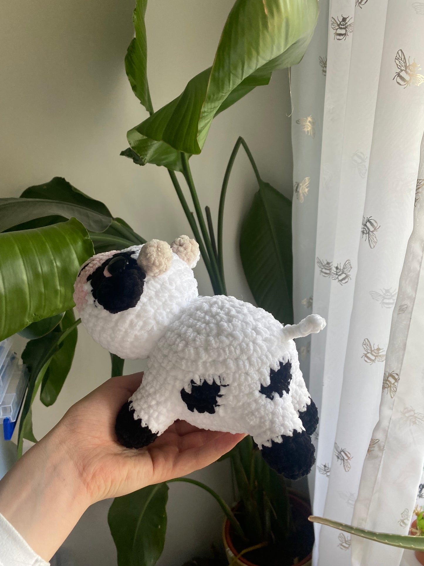 Crochet Dairy Cow Amigurumi Plushie