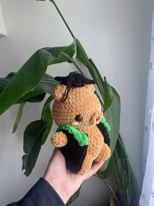 Crochet Graduation bear plushie