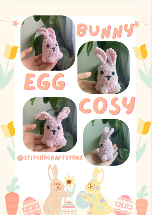 Crochet Easter Bunny Crème Egg Cosy PDF Pattern