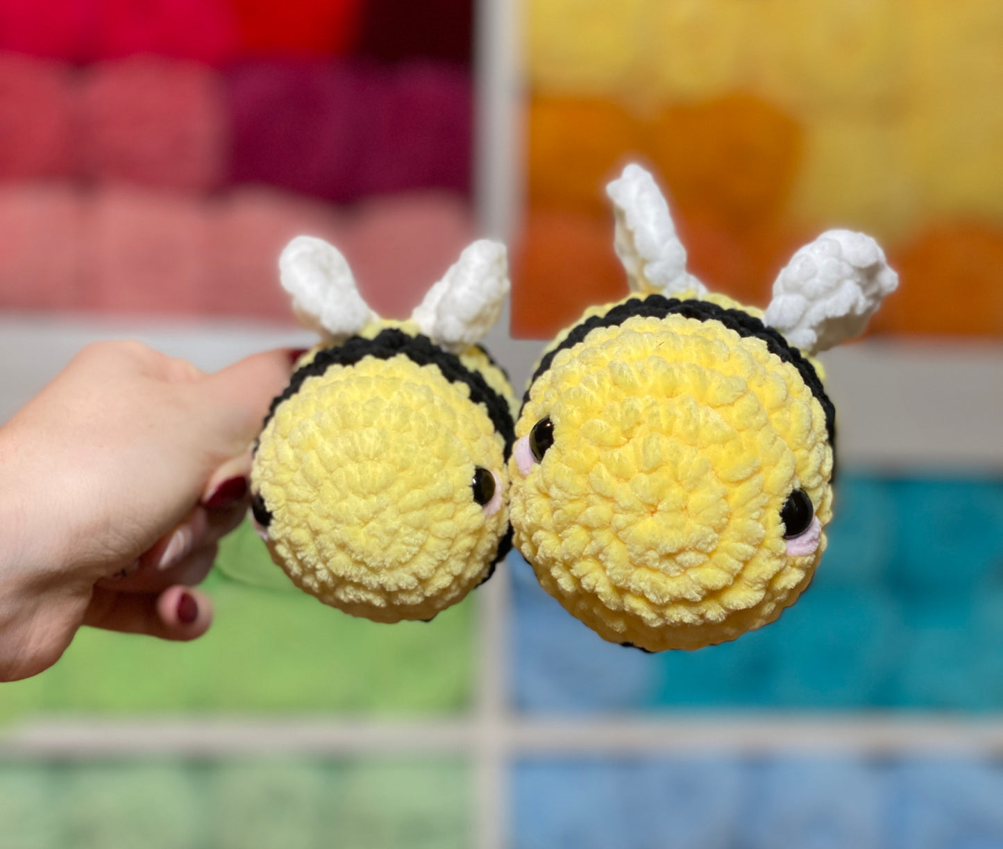 Bee Cute Crochet Plushie Stuffed Animal Toy Gift Amigurimi