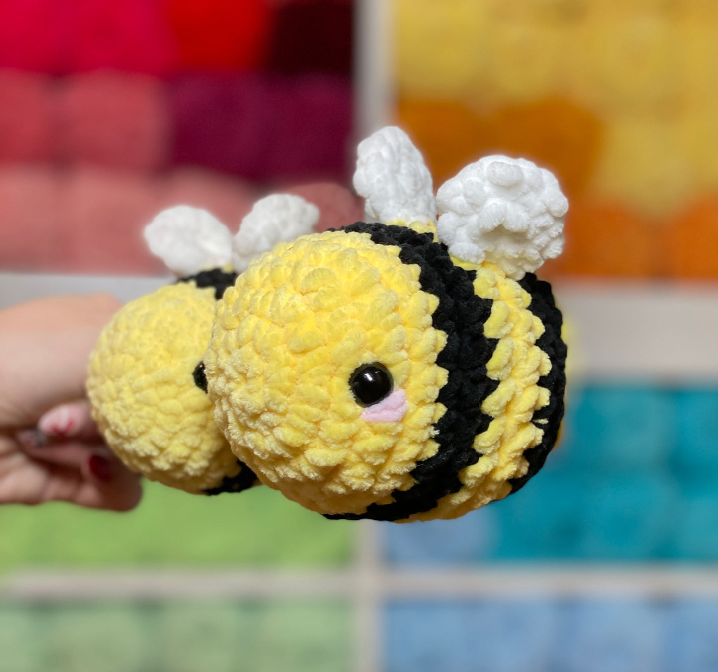 Bee Cute Crochet Plushie Stuffed Animal Toy Gift Amigurimi