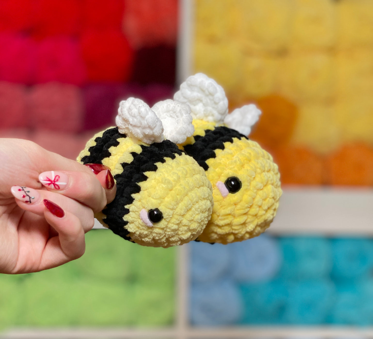 Bee Cute Crochet Plushie Stuffed Animal Toy Gift Amigurimi