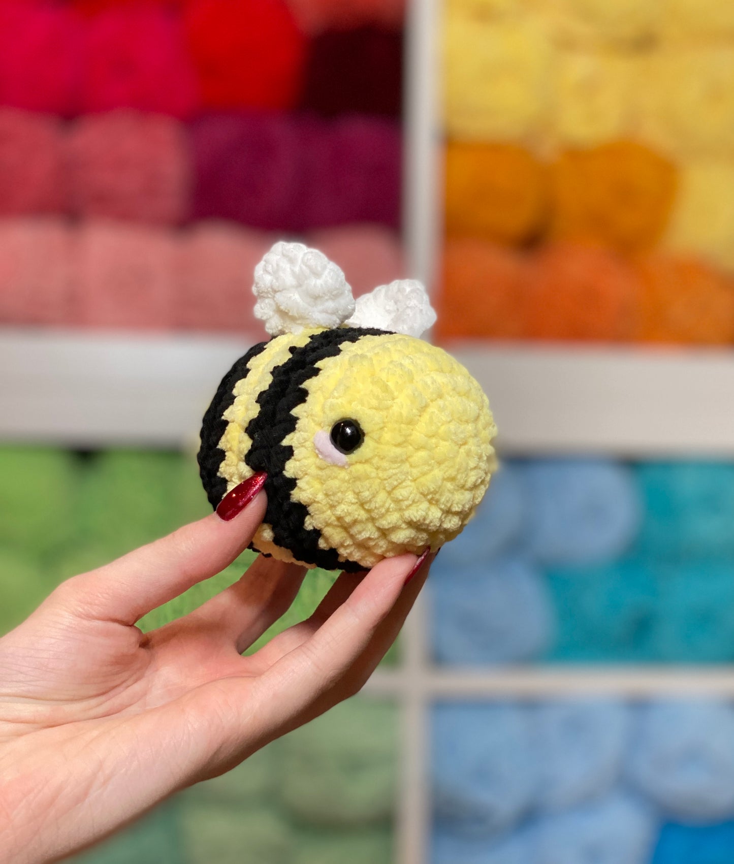 Bee Cute Crochet Plushie Stuffed Animal Toy Gift Amigurimi