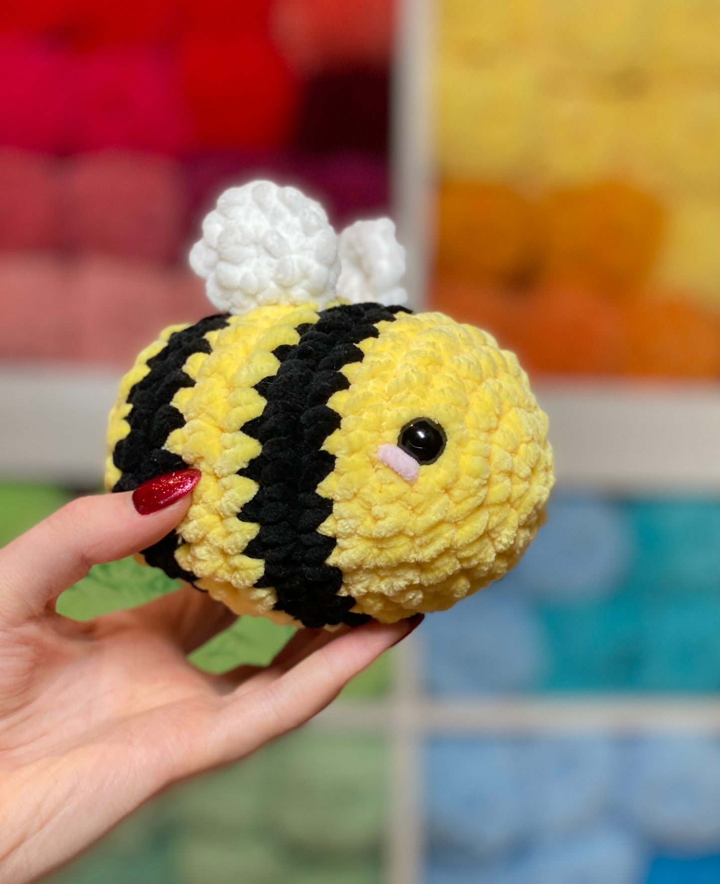 Bee Cute Crochet Plushie Stuffed Animal Toy Gift Amigurimi