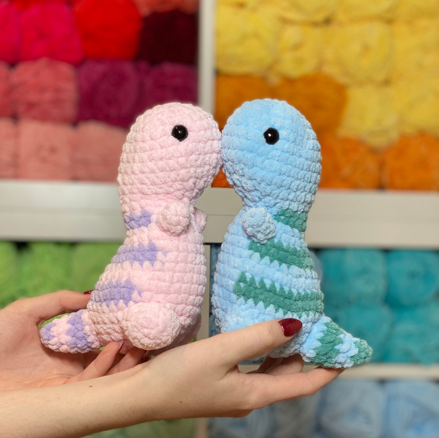 Dinosaur Cute Crochet Plushie Gift Toy Stuffed Animal Amigurimi Baby Dino Plush