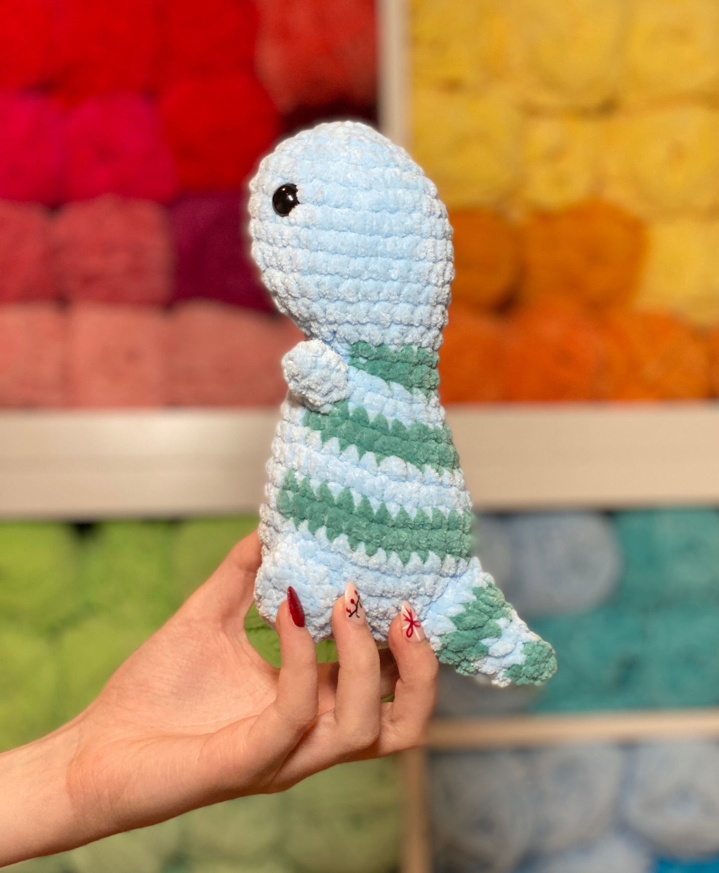 Dinosaur Cute Crochet Plushie Gift Toy Stuffed Animal Amigurimi Baby Dino Plush