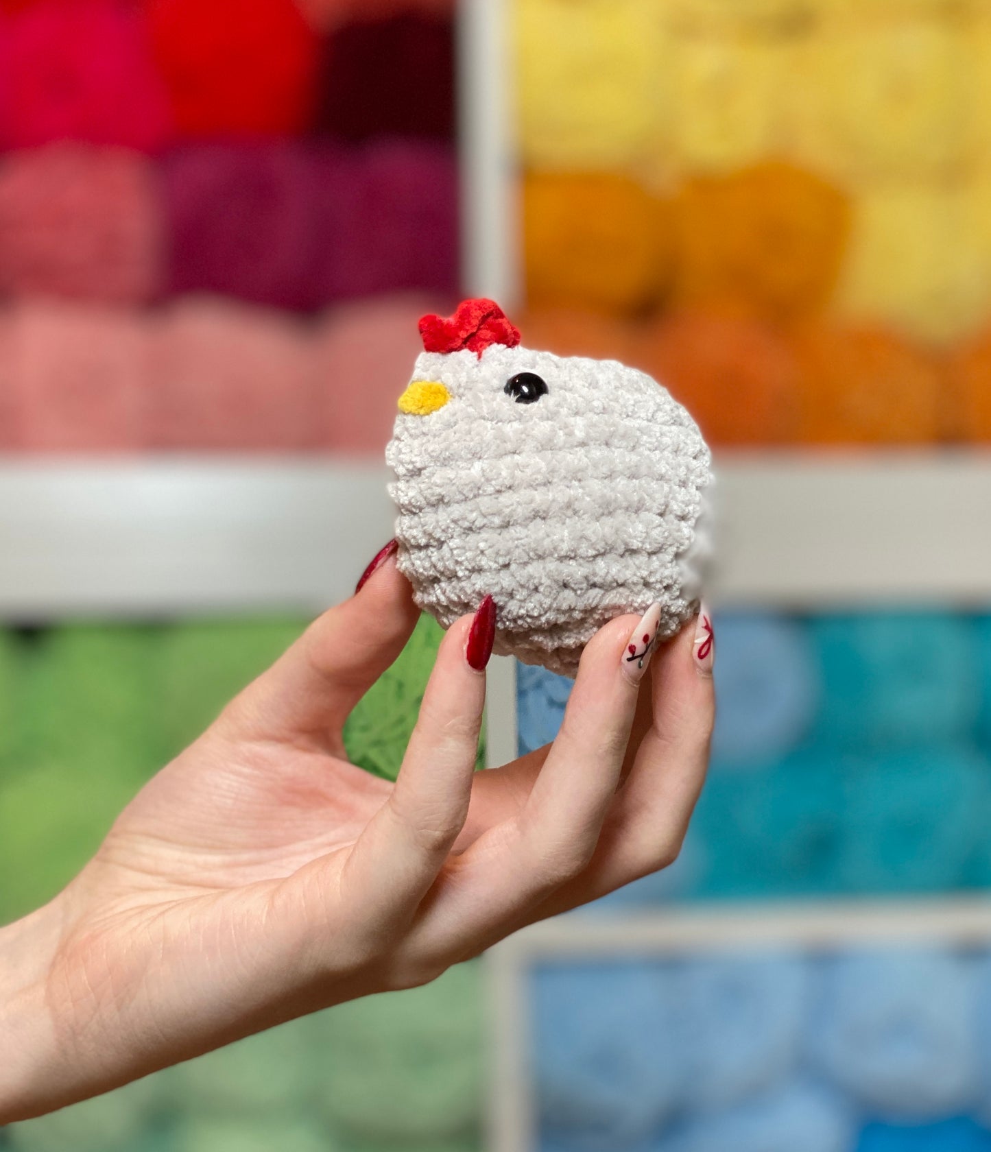 Mini Chicken Cute Crochet Plushie Stuffed Animal Amigurimi Toy Gift Plush