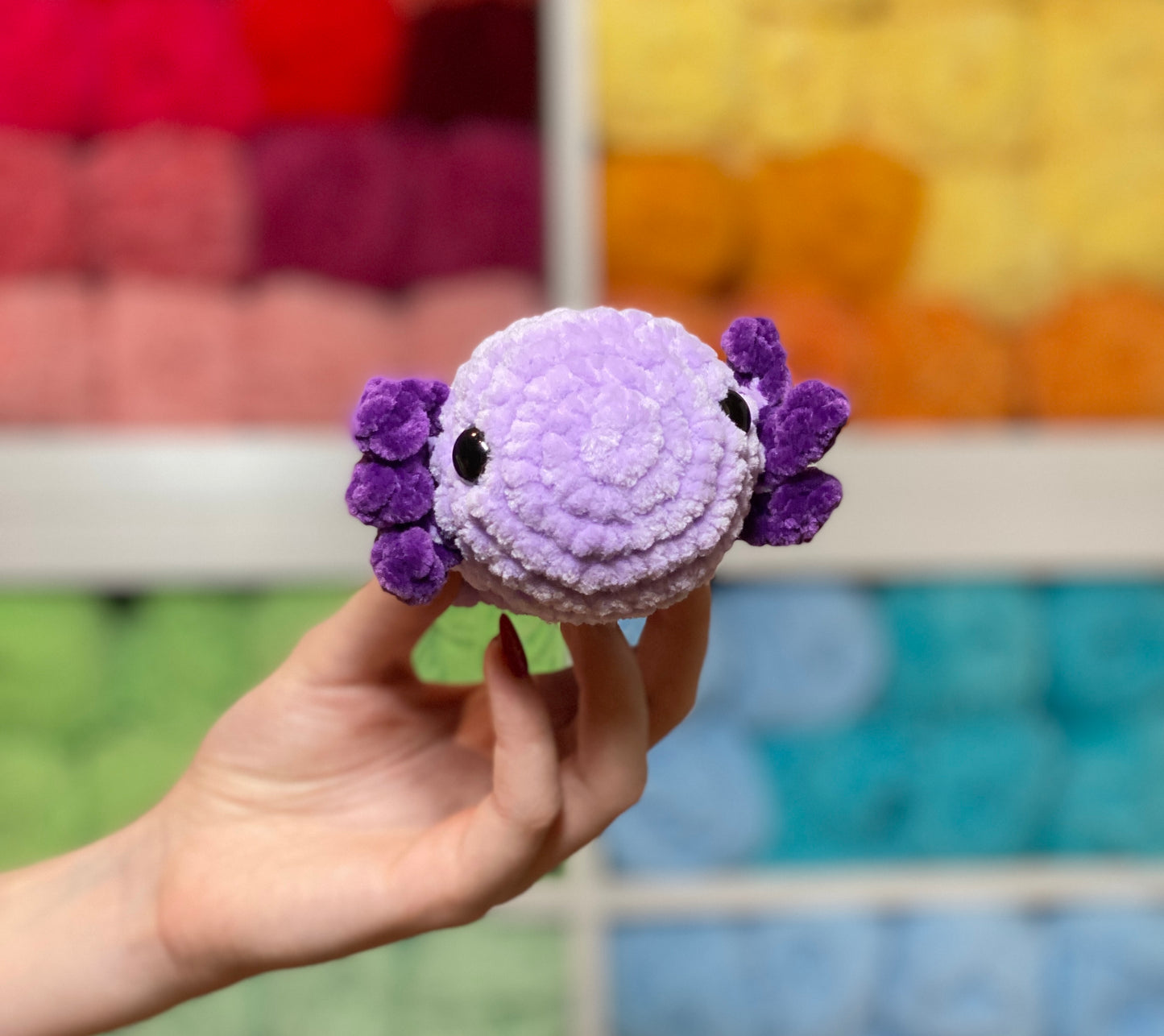 Mini Axolotl Handmade Crochet Plushie