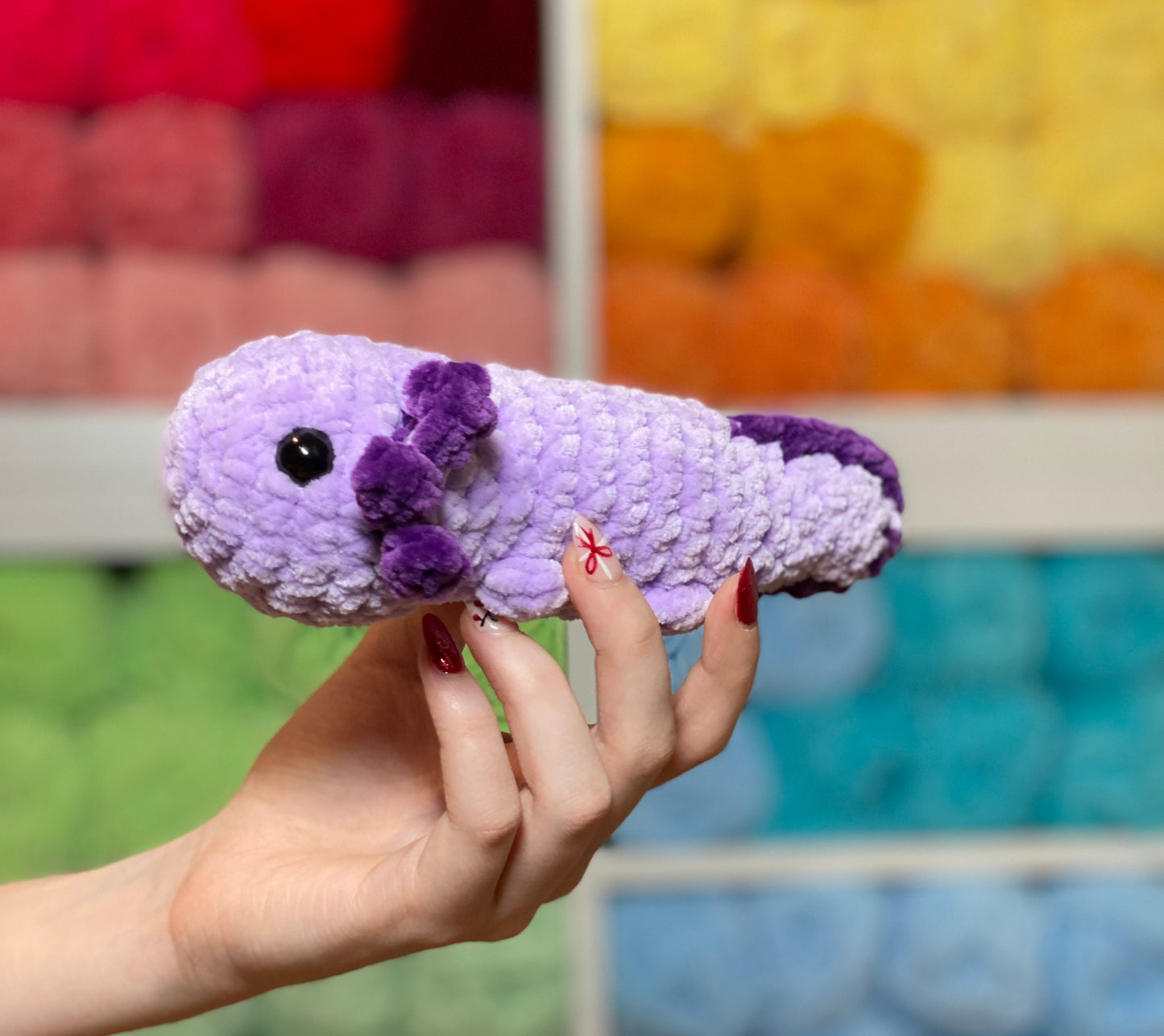 Mini Axolotl Handmade Crochet Plushie