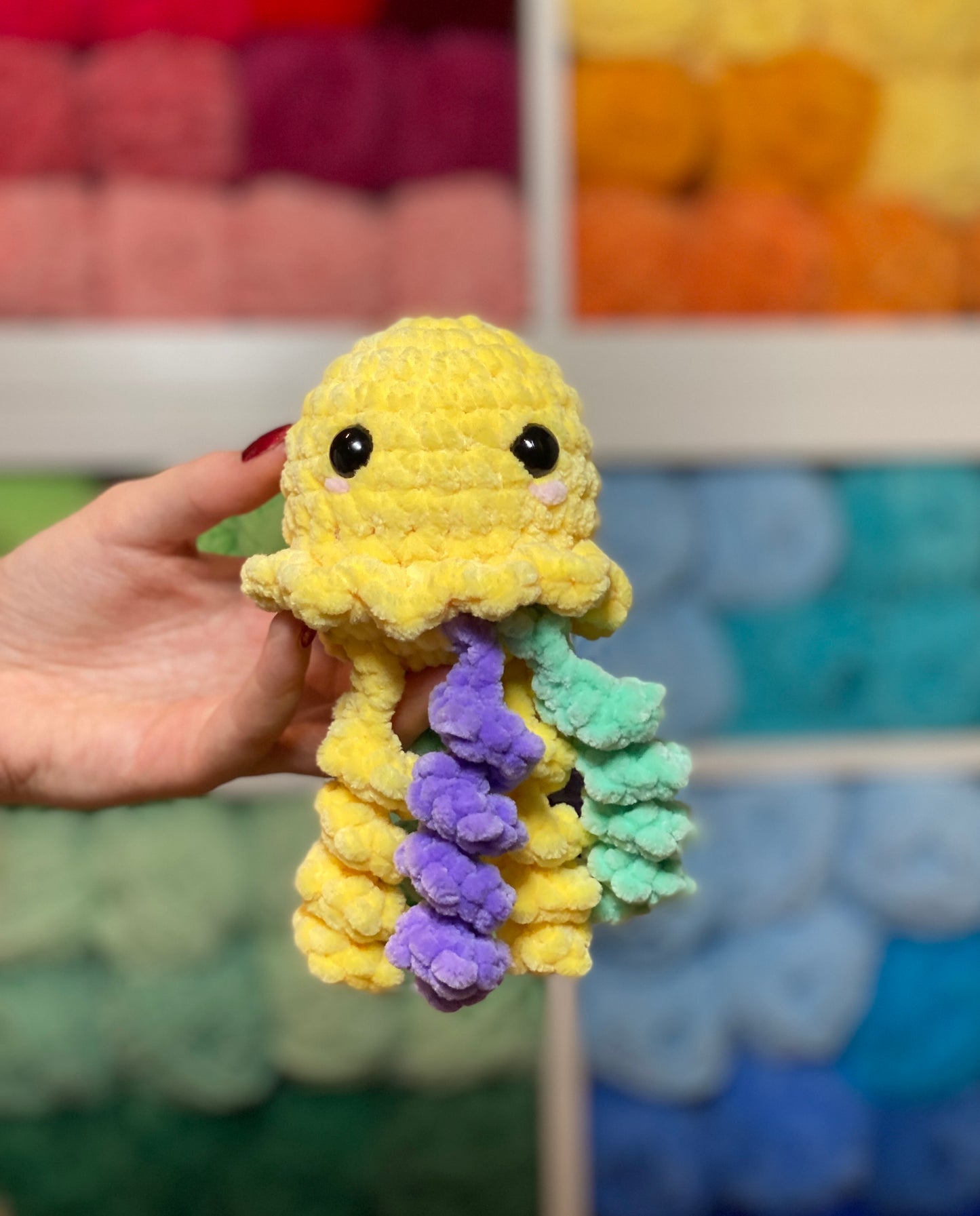 Jellyfish Handmade Crochet Plushie Gift