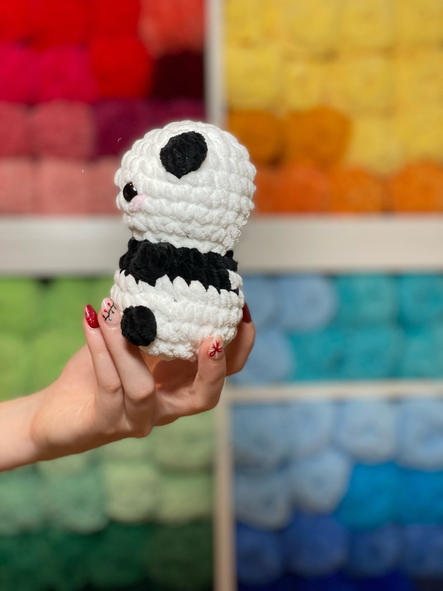 Mini Panda Handmade Crochet Plushie Toy