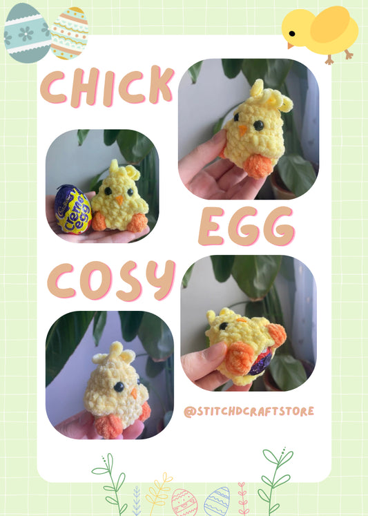 Crochet Chick Easter Creme Egg Cosy PDF Pattern