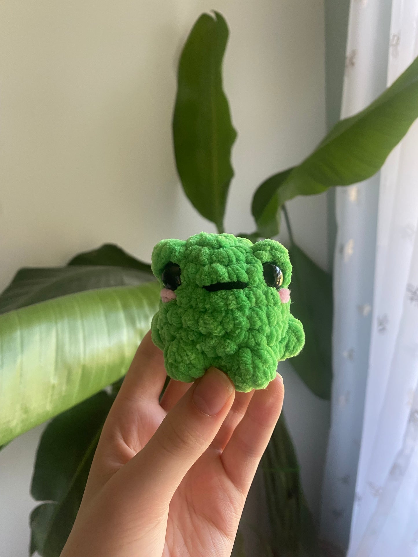 Crochet Mini Pocket Frog Amigurumi Plushie