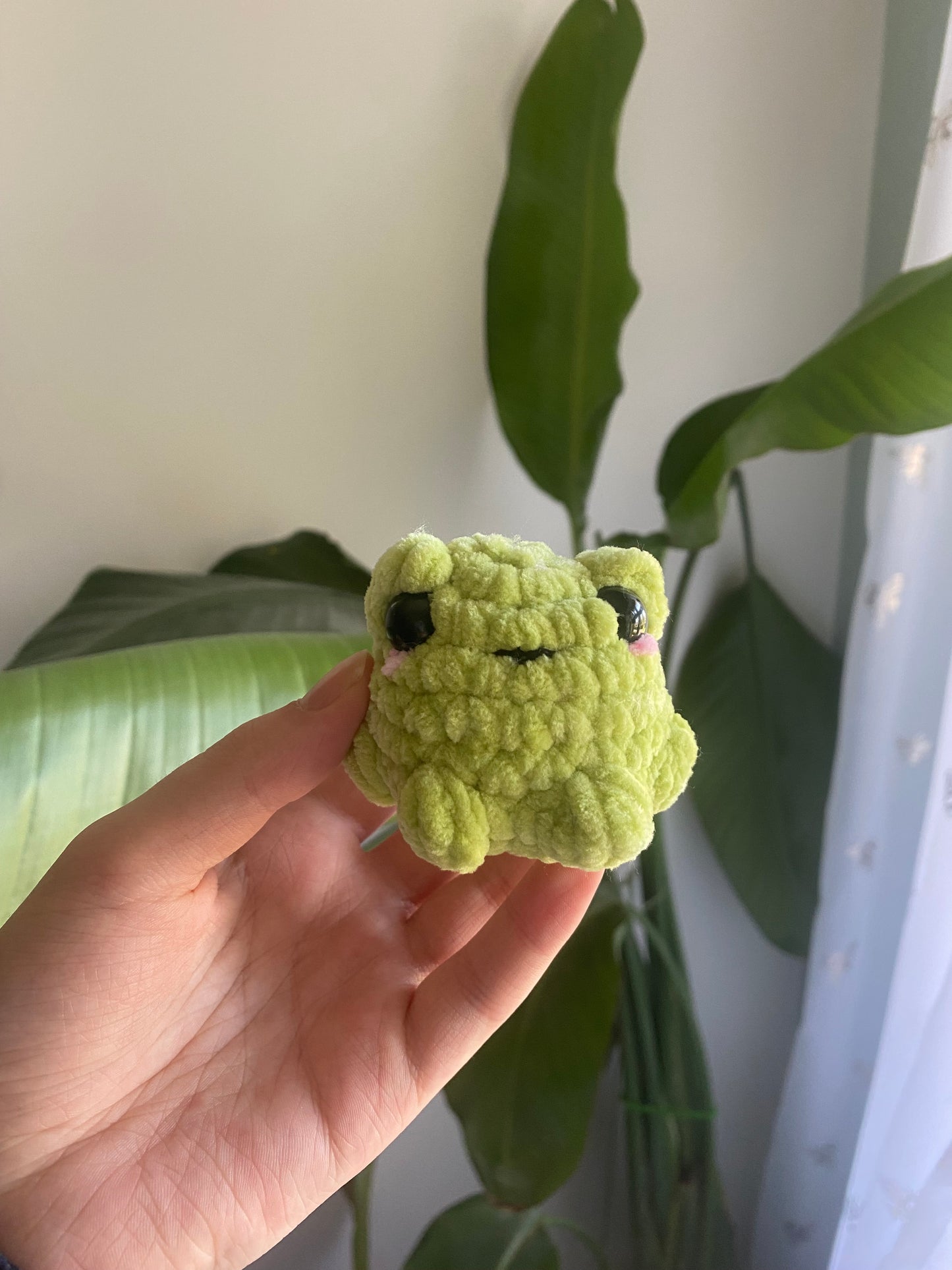Crochet Mini Pocket Frog Amigurumi Plushie
