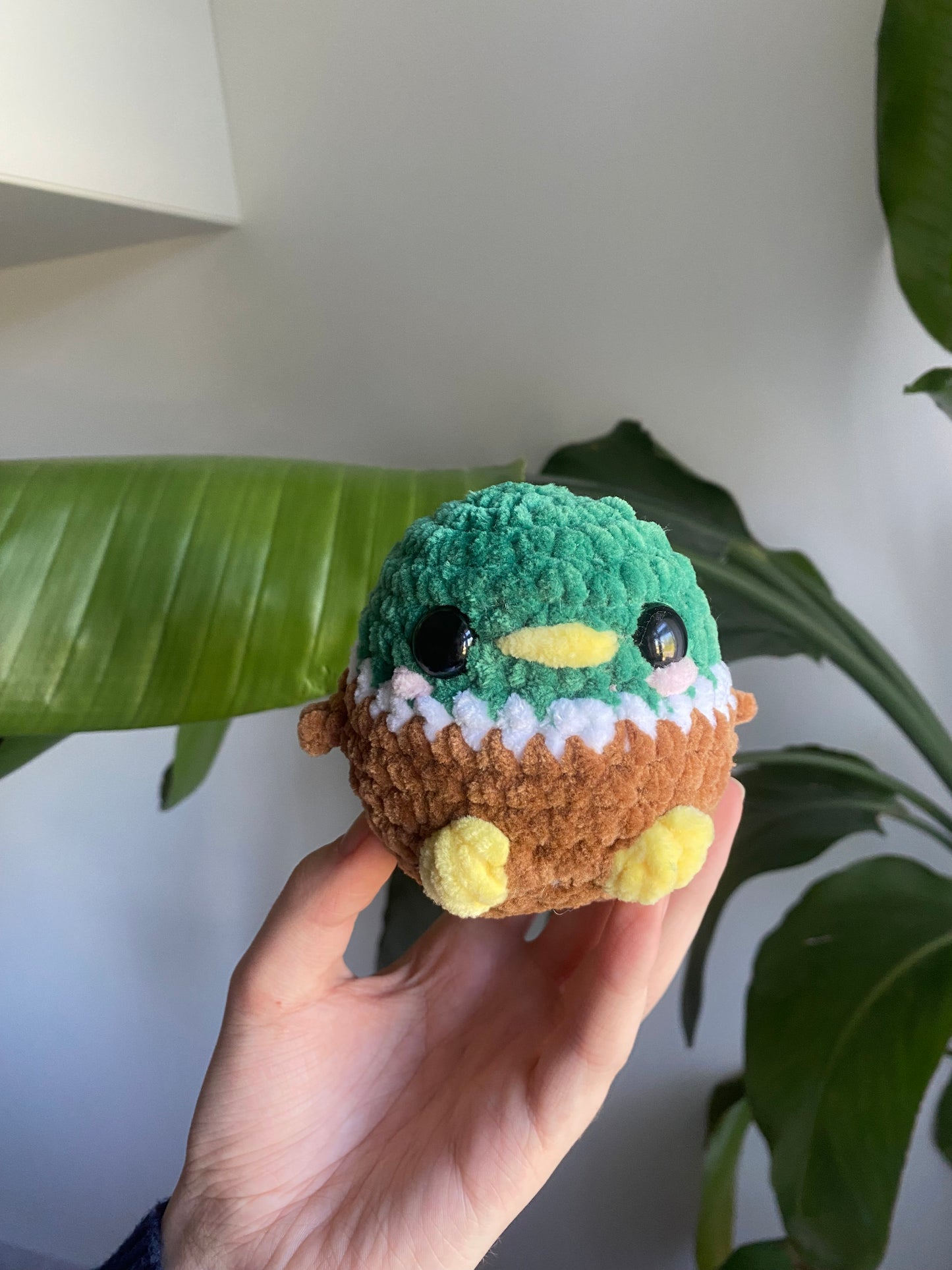 Crochet Mallard Duck Chubby Amigurumi Plushie