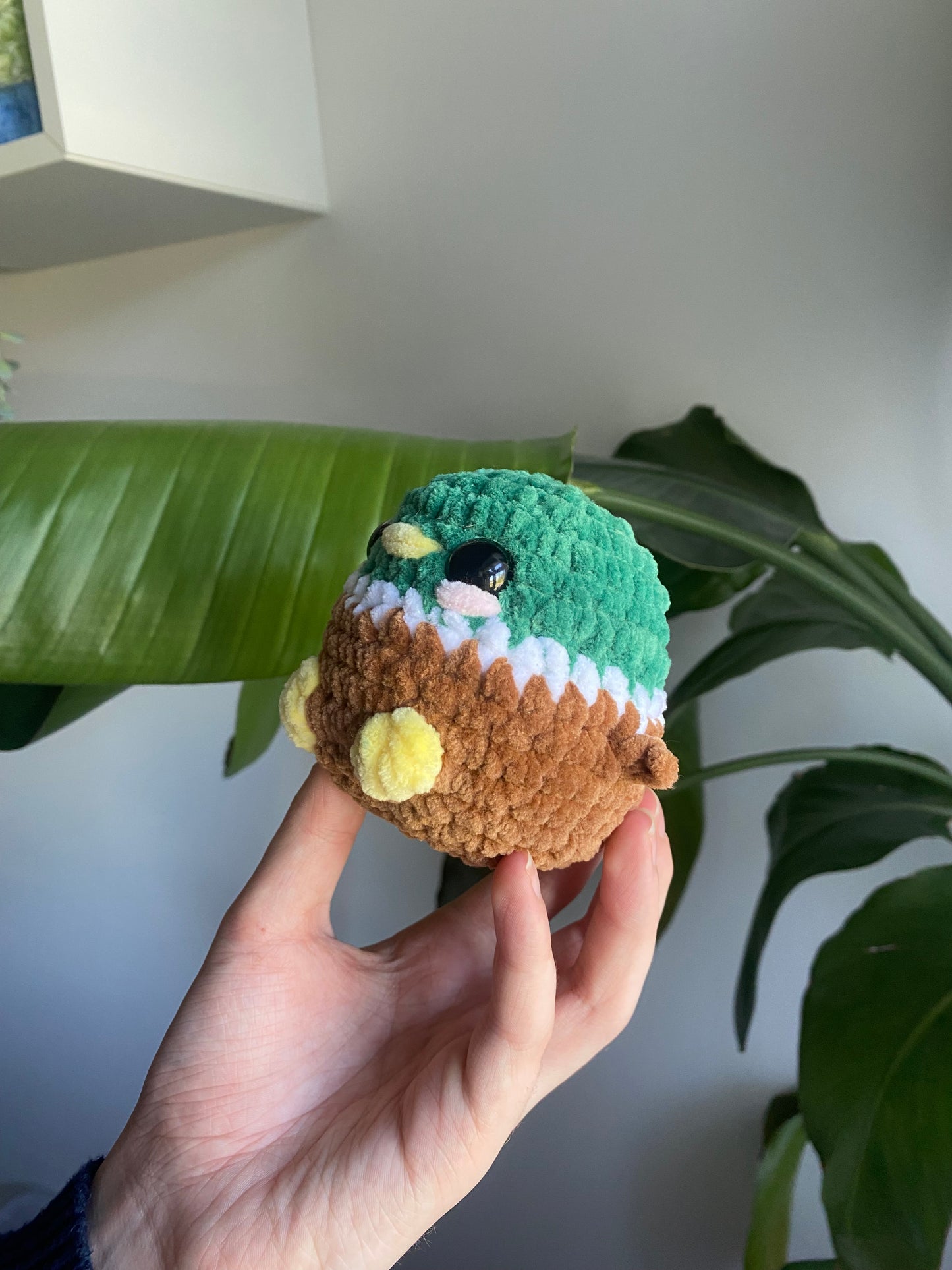 Crochet Mallard Duck Chubby Amigurumi Plushie