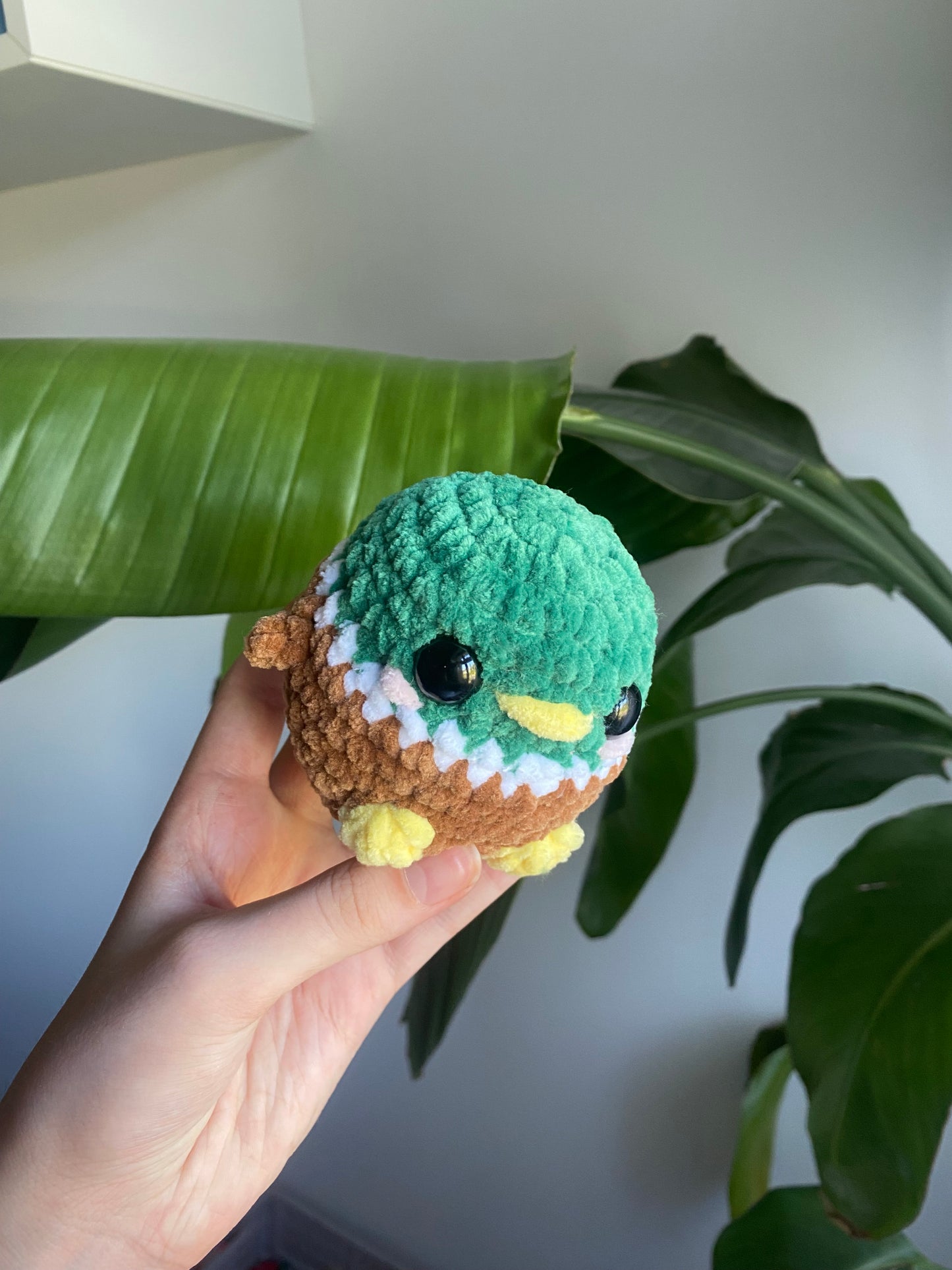 Crochet Mallard Duck Chubby Amigurumi Plushie