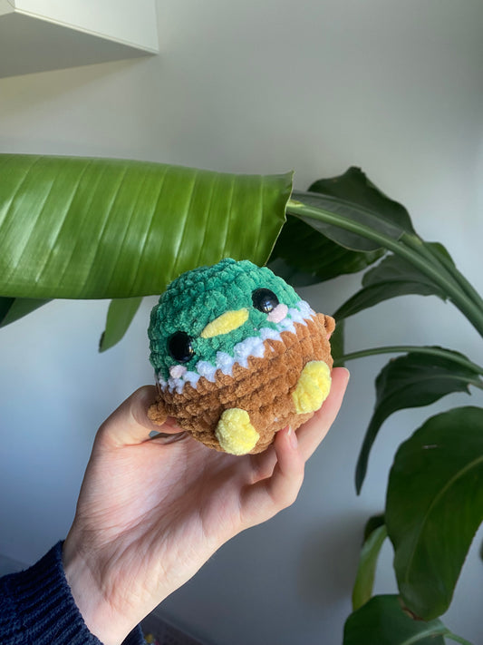 Crochet Mallard Duck Chubby Amigurumi Plushie