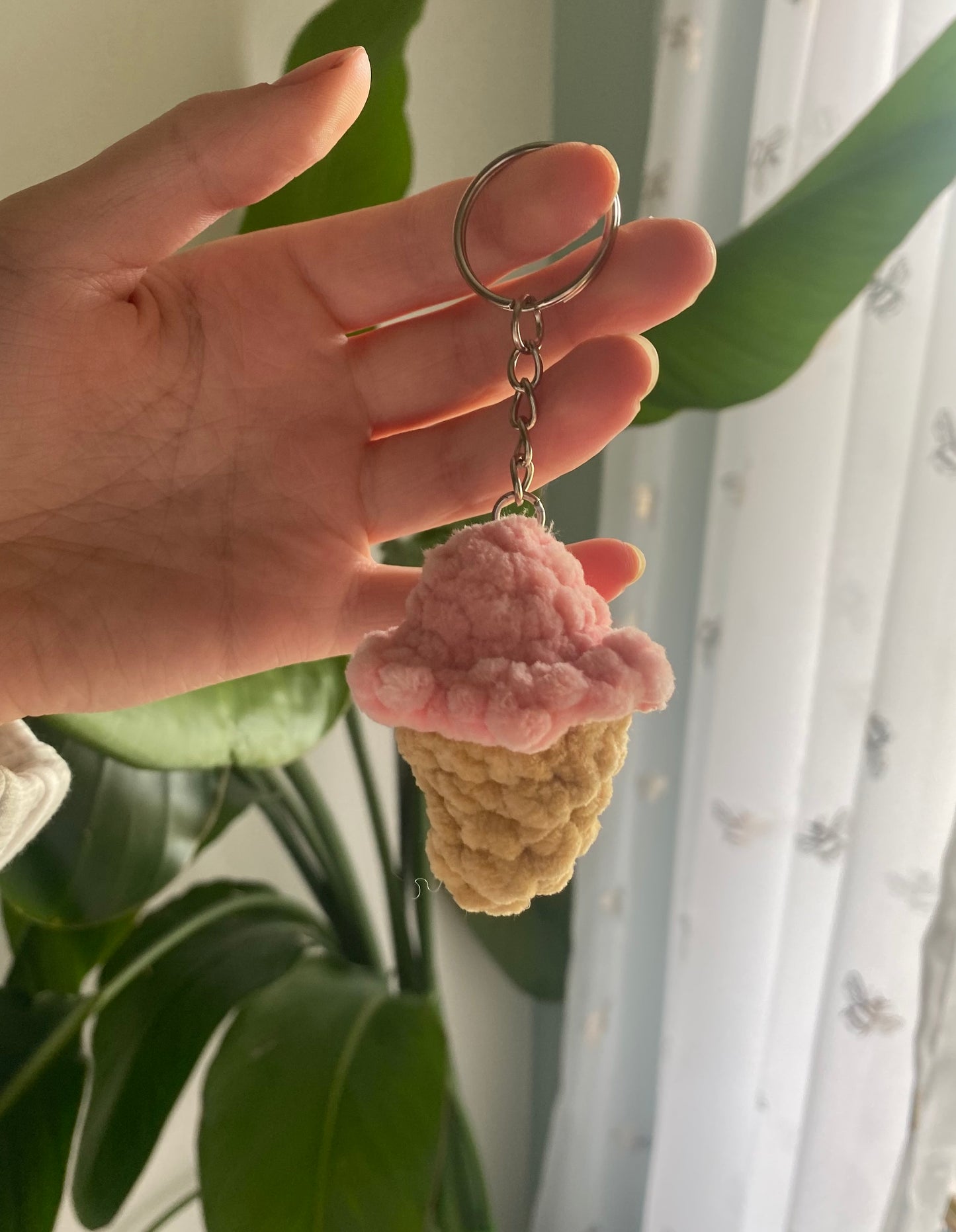 Crochet Ice Cream Key chain