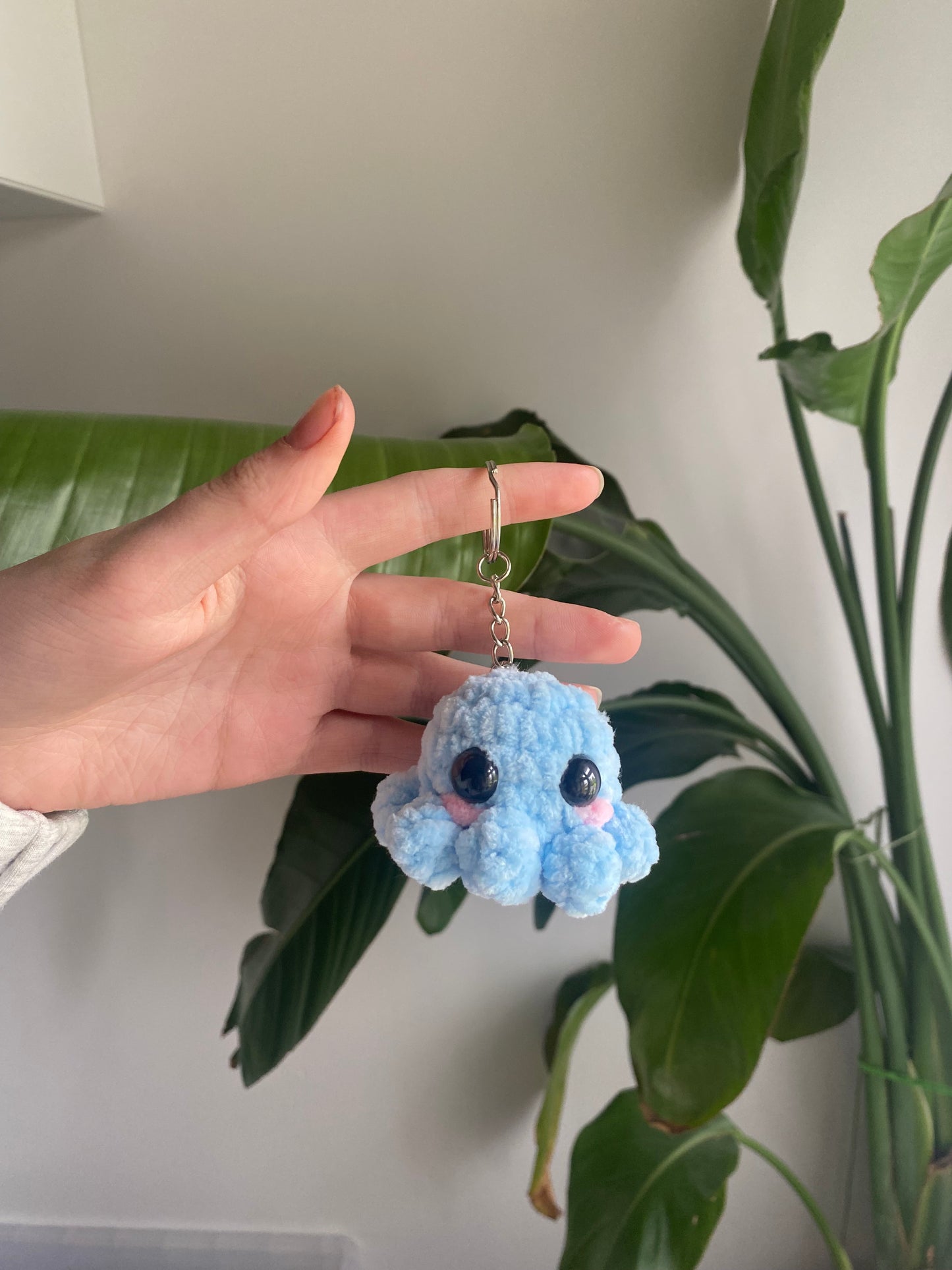Crochet Mini Octopus Keychain Amigurumi Plushies