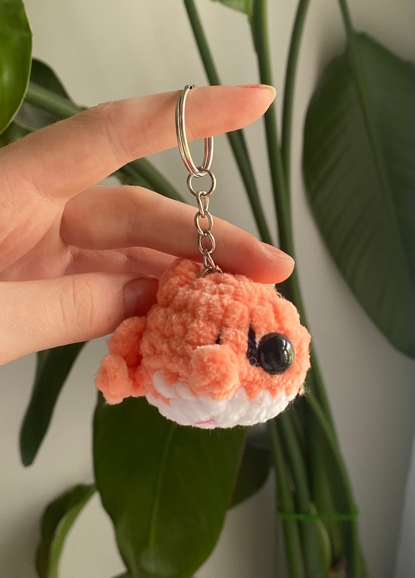 Crochet Mini Shark Keychain Amigurumi Plushie