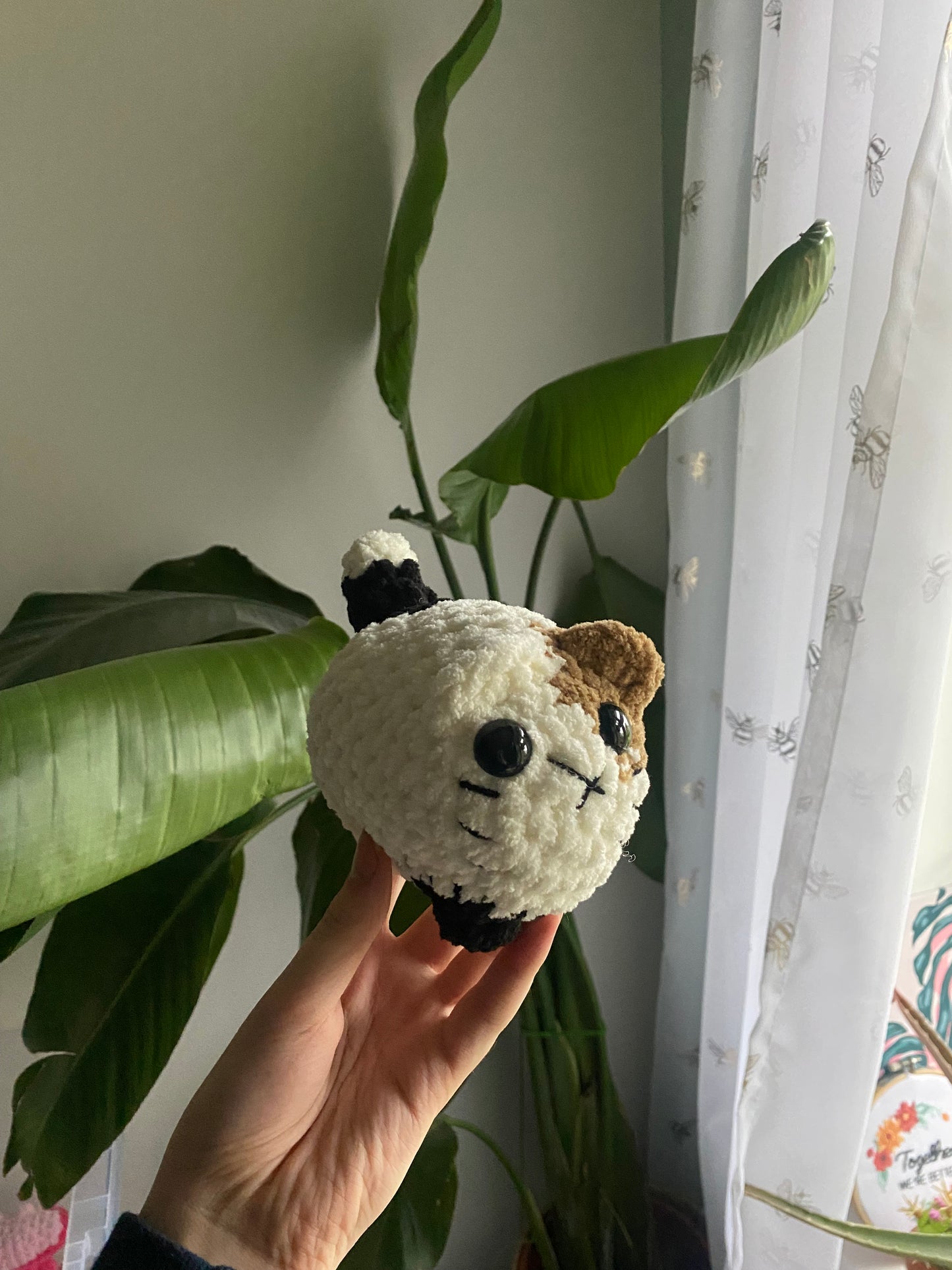 Crochet Amigurumi Loaf Cat Plushie (mini size)