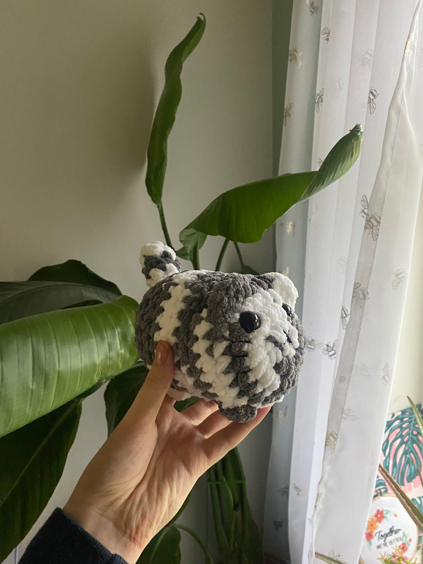 Crochet Amigurumi Loaf Cat Plushie (mini size)