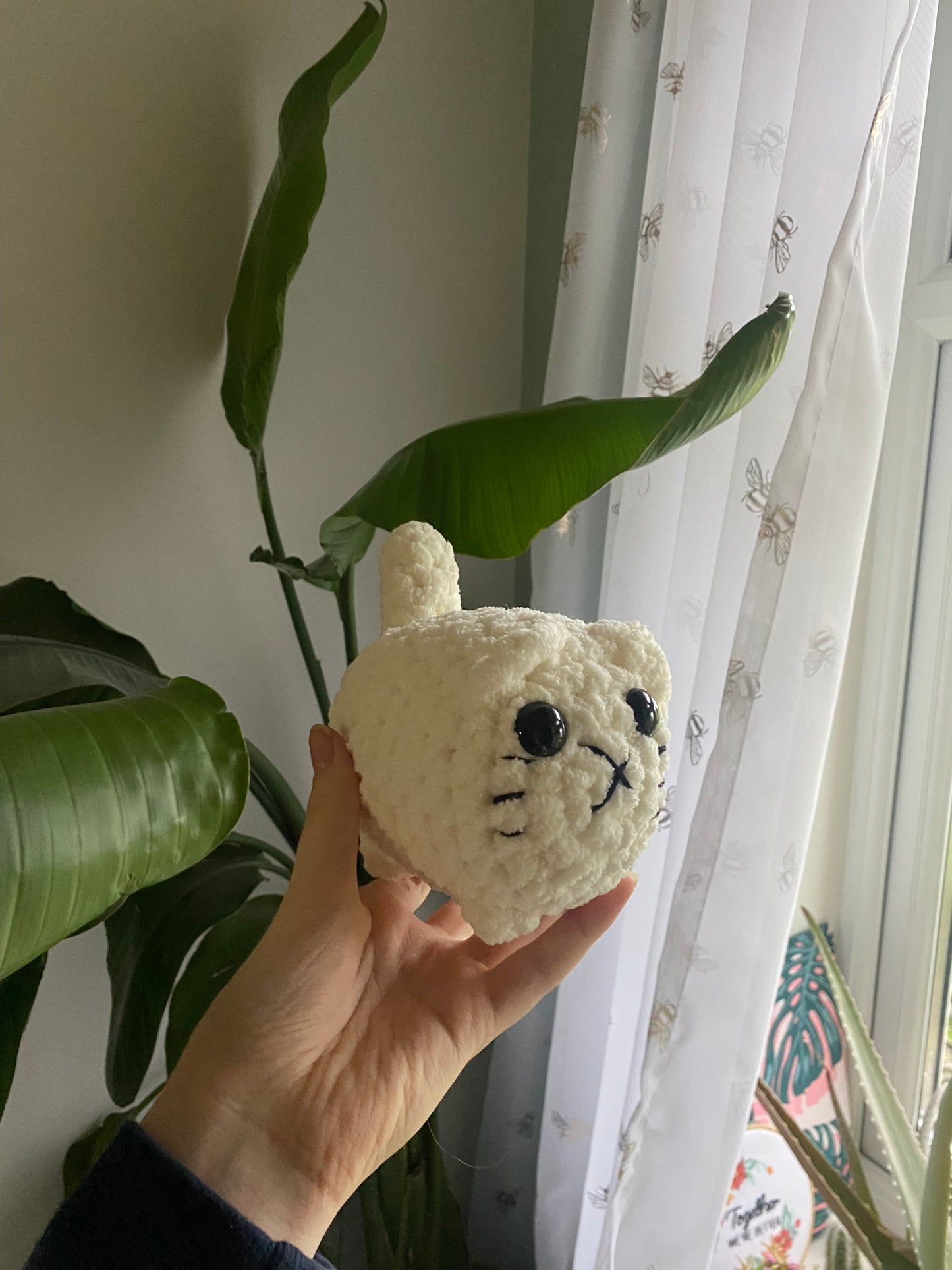 Crochet Amigurumi Loaf Cat Plushie (mini size)