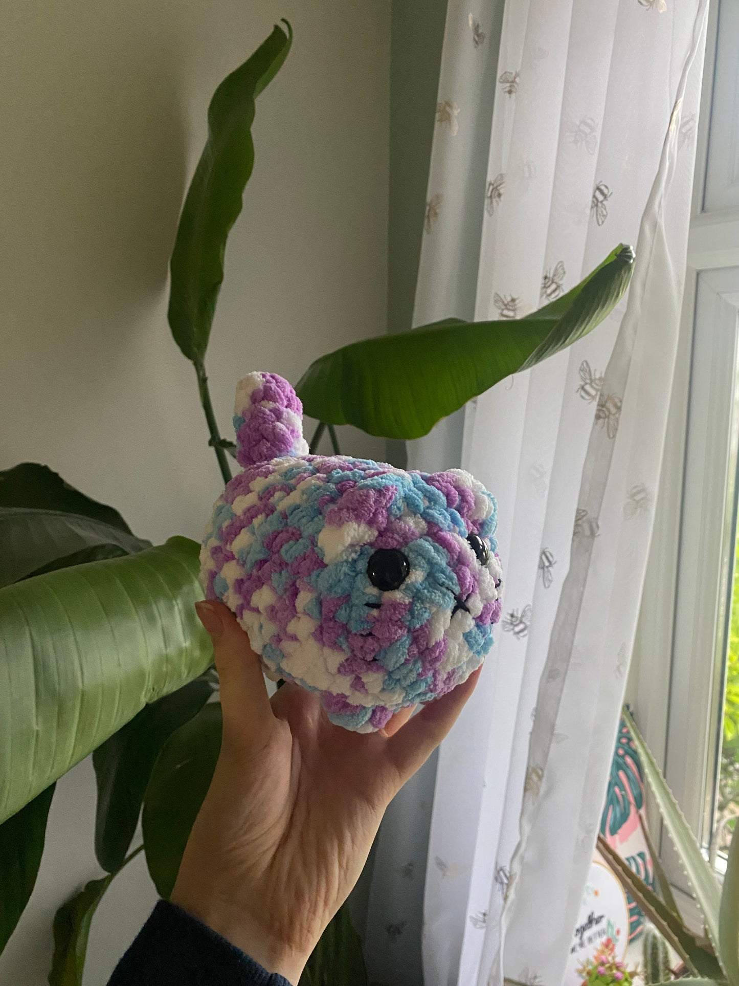 Crochet Amigurumi Loaf Cat Plushie (mini size)