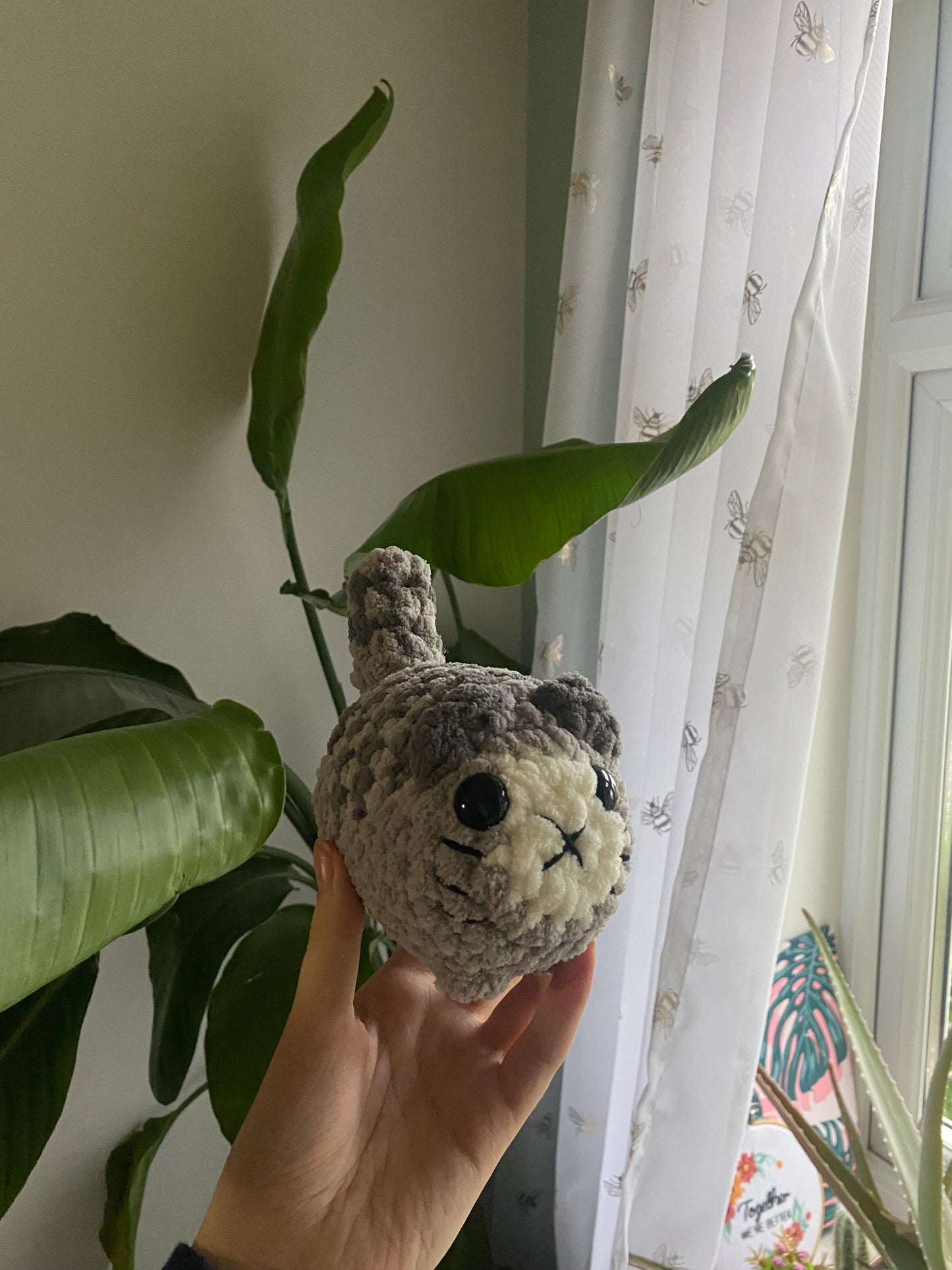 Crochet Amigurumi Loaf Cat Plushie (mini size)
