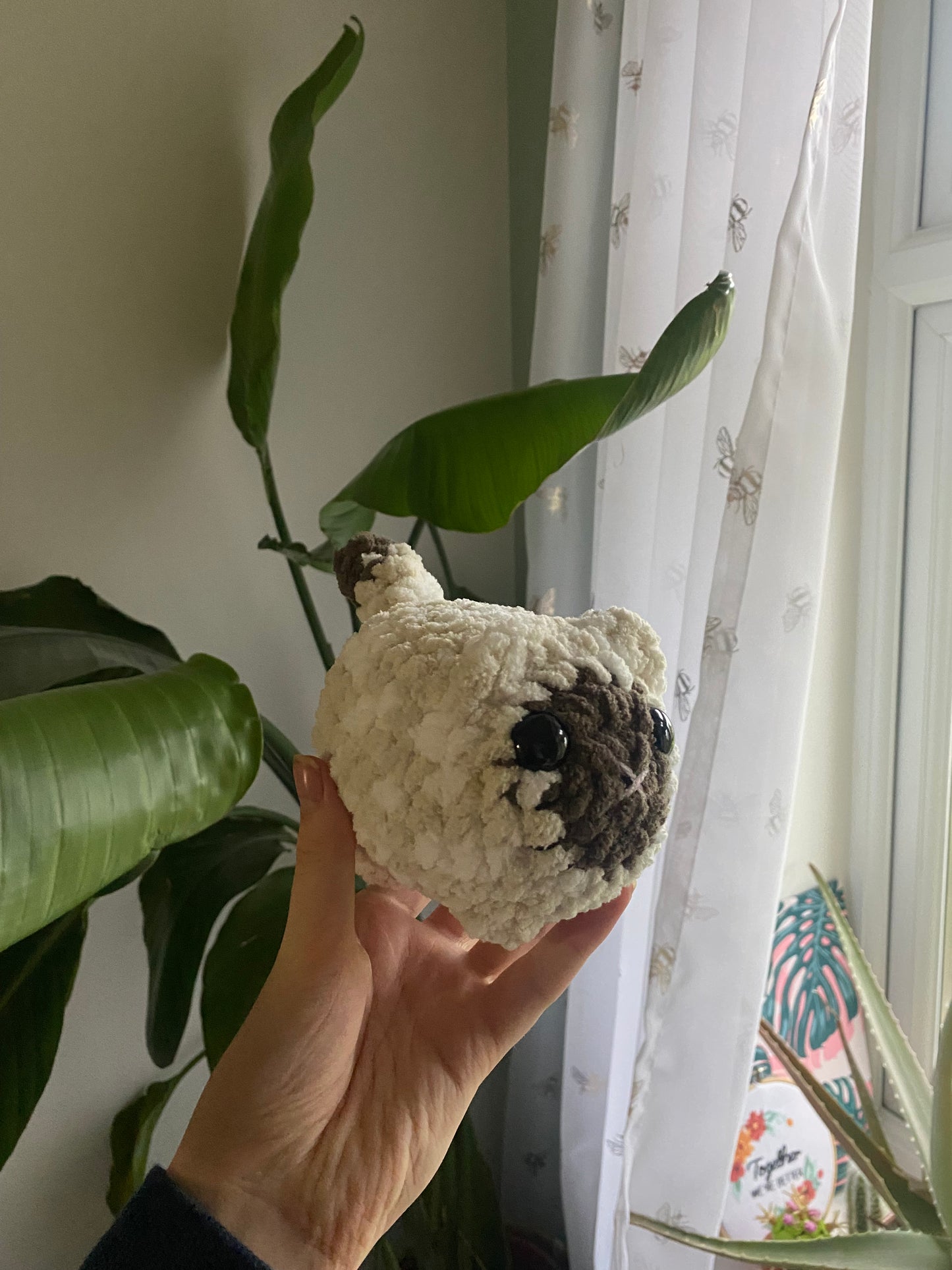 Crochet Amigurumi Loaf Cat Plushie (mini size)