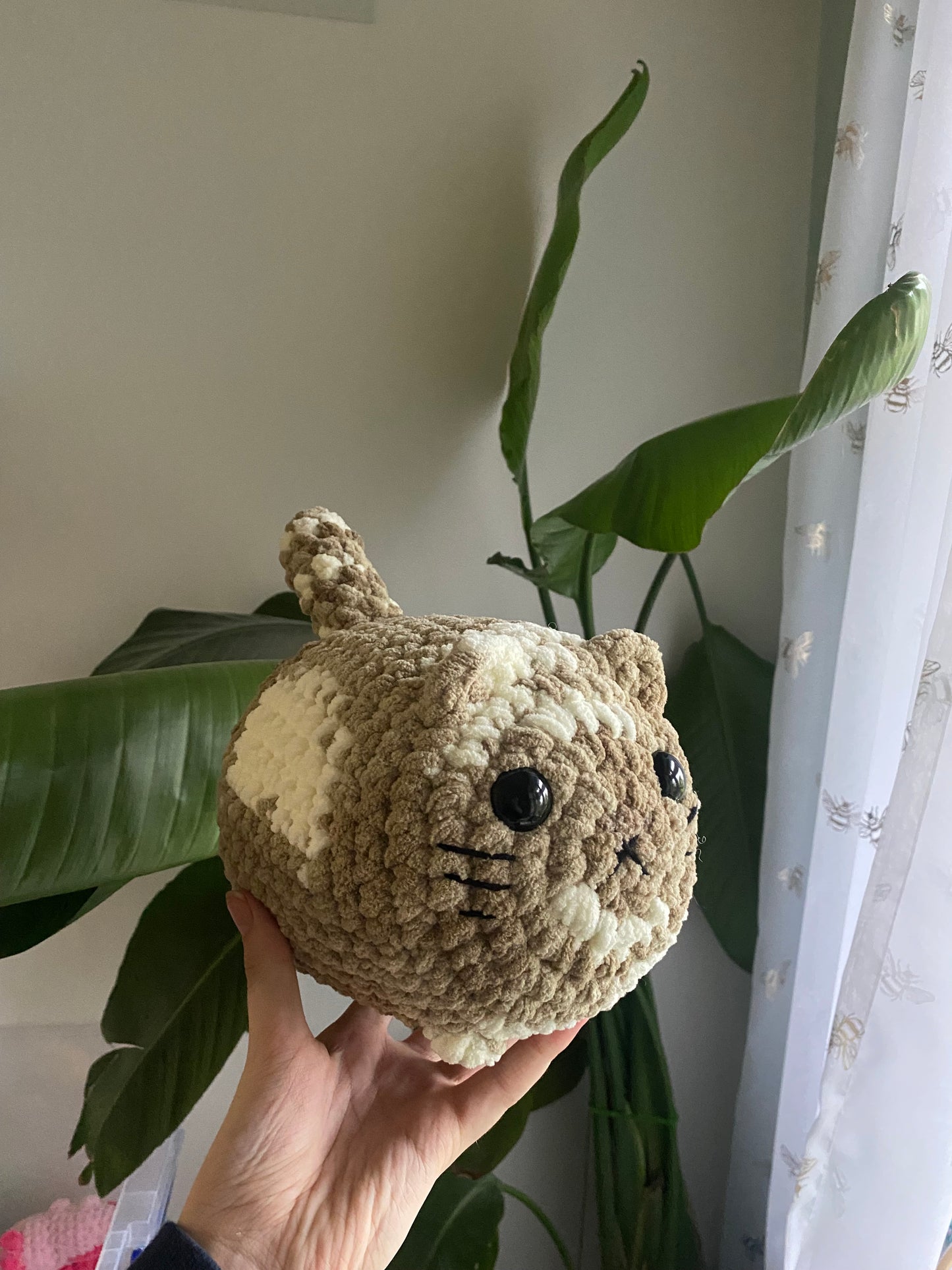 Crochet Amigurumi Loaf Cat Plushie (regular size)