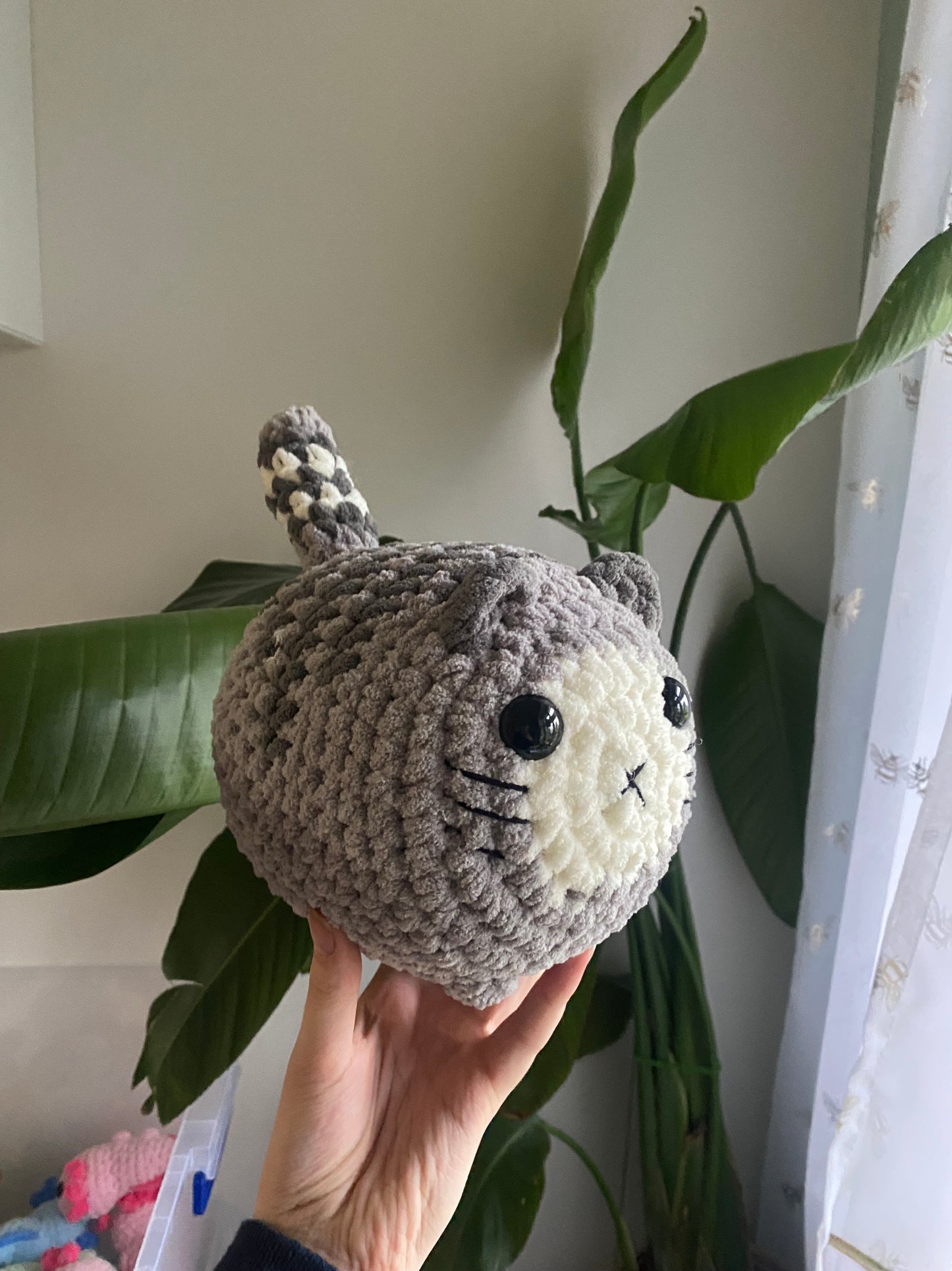 Crochet Amigurumi Loaf Cat Plushie (regular size)