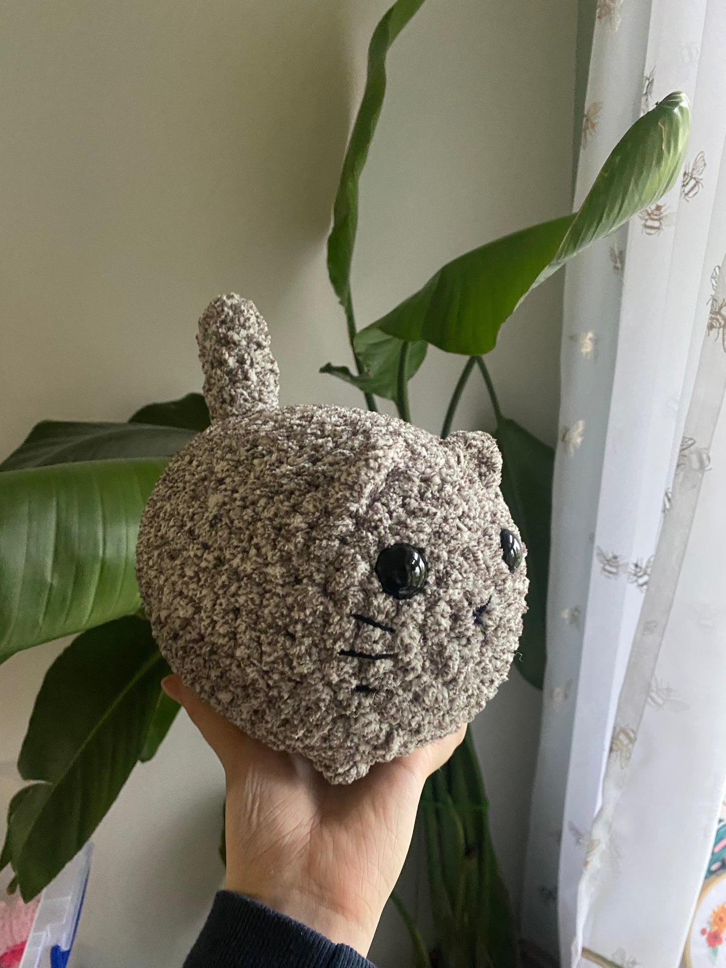 Crochet Amigurumi Loaf Cat Plushie (regular size)