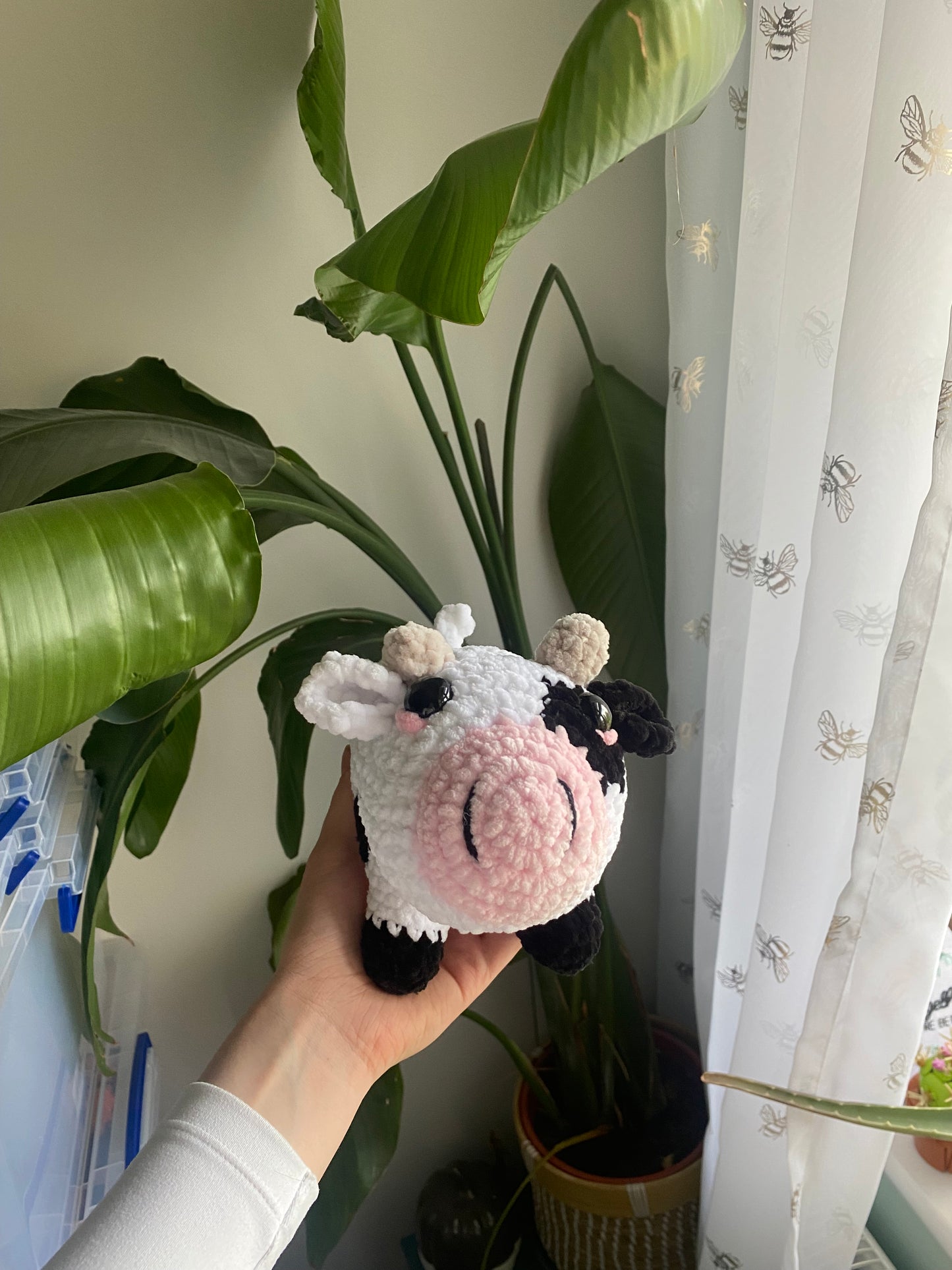 Crochet Dairy Cow Amigurumi Plushie