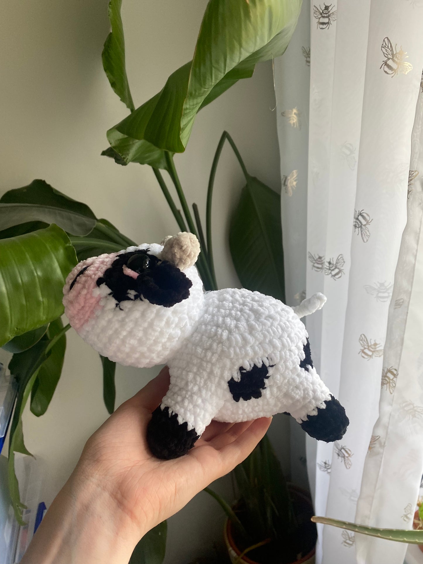 Crochet Dairy Cow Amigurumi Plushie